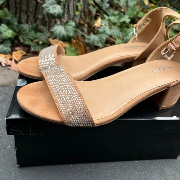 Torrid Embellished Strap Block Heel (WW) Size 12 - Picture 4 of 6
